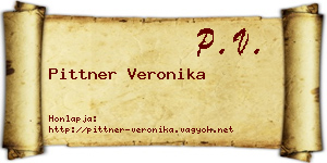 Pittner Veronika névjegykártya